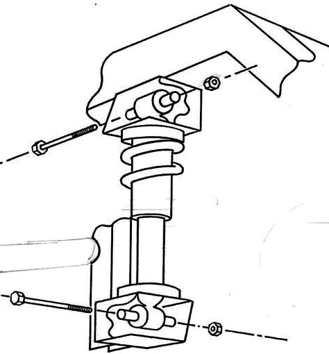 Stoßdämpfer hinten